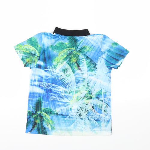 utlaws  Girls Blue   Basic T-Shirt Size 7-8 Years