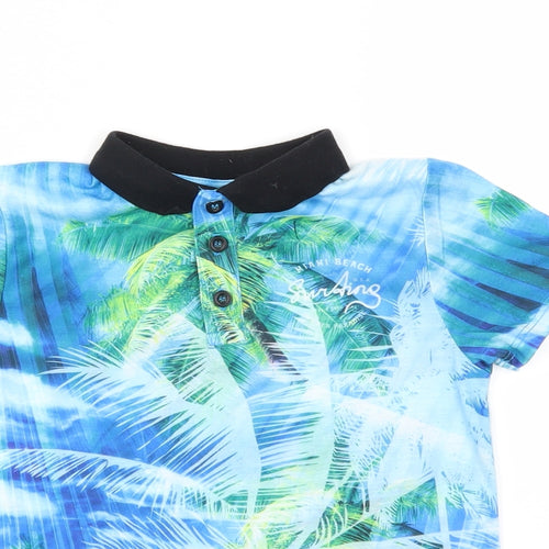 utlaws  Girls Blue   Basic T-Shirt Size 7-8 Years