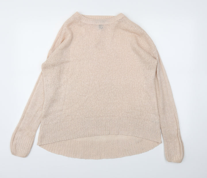New Look Womens Pink Pullover Jumper Size S