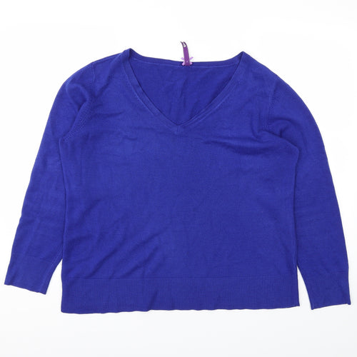 BHS Womens Blue   Basic T-Shirt Size 18