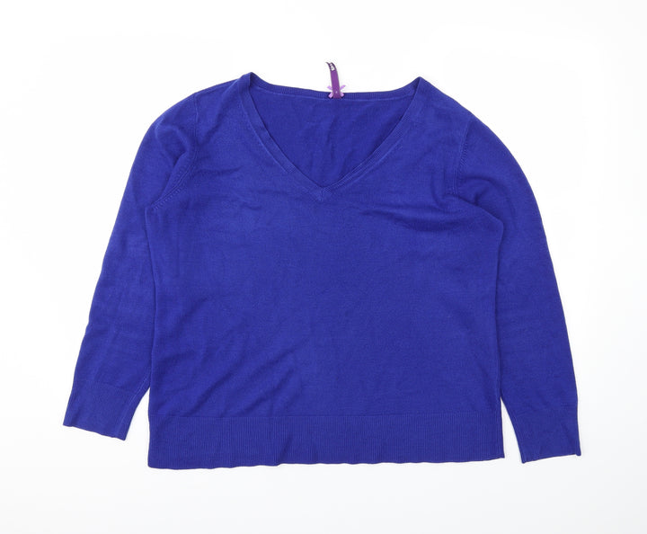 BHS Womens Blue Basic T-Shirt Size 18