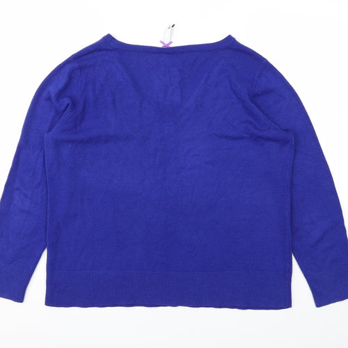 BHS Womens Blue   Basic T-Shirt Size 18