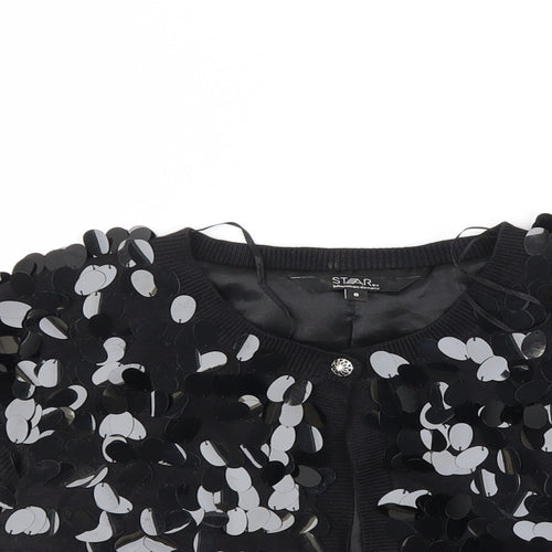 Star Womens Black   Cardigan Jumper Size 8