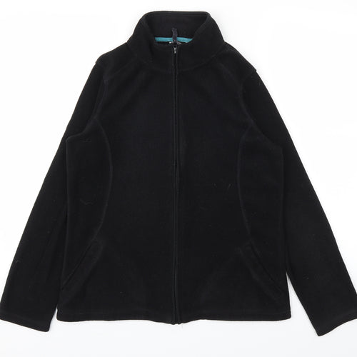 F&F Womens Black   Full Zip Jumper Size 12