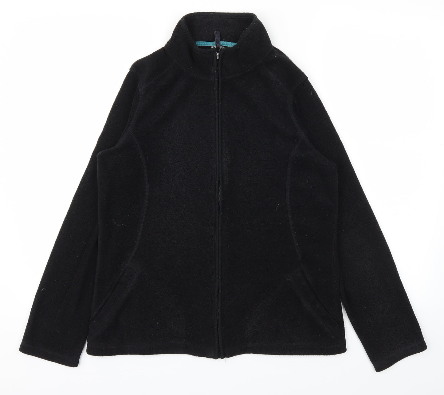 F&F Womens Black   Full Zip Jumper Size 12