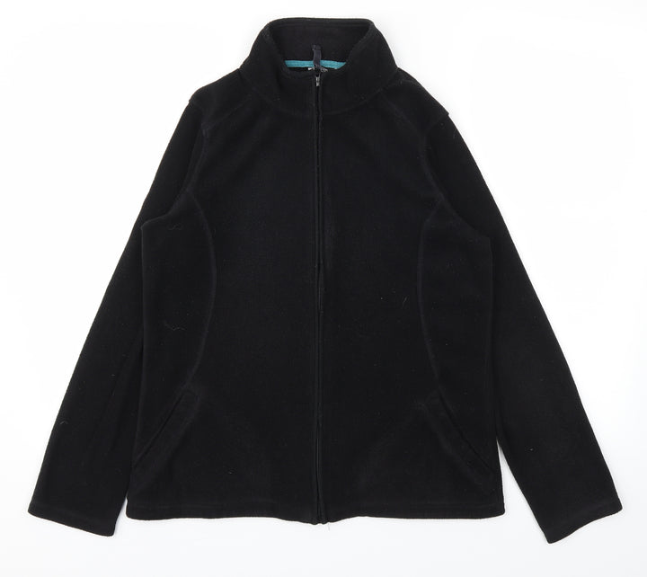 F&F Womens Black   Full Zip Jumper Size 12