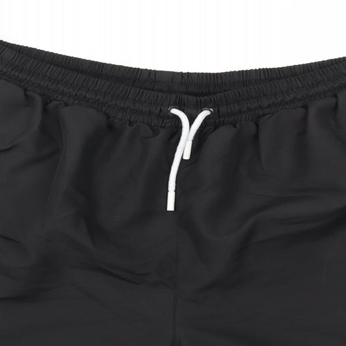 Lonsdale Mens Black   Sweat Shorts Size L - Stretch waistband