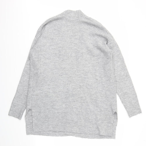 F&F Womens Grey Houndstooth  Cardigan Jumper Size 12
