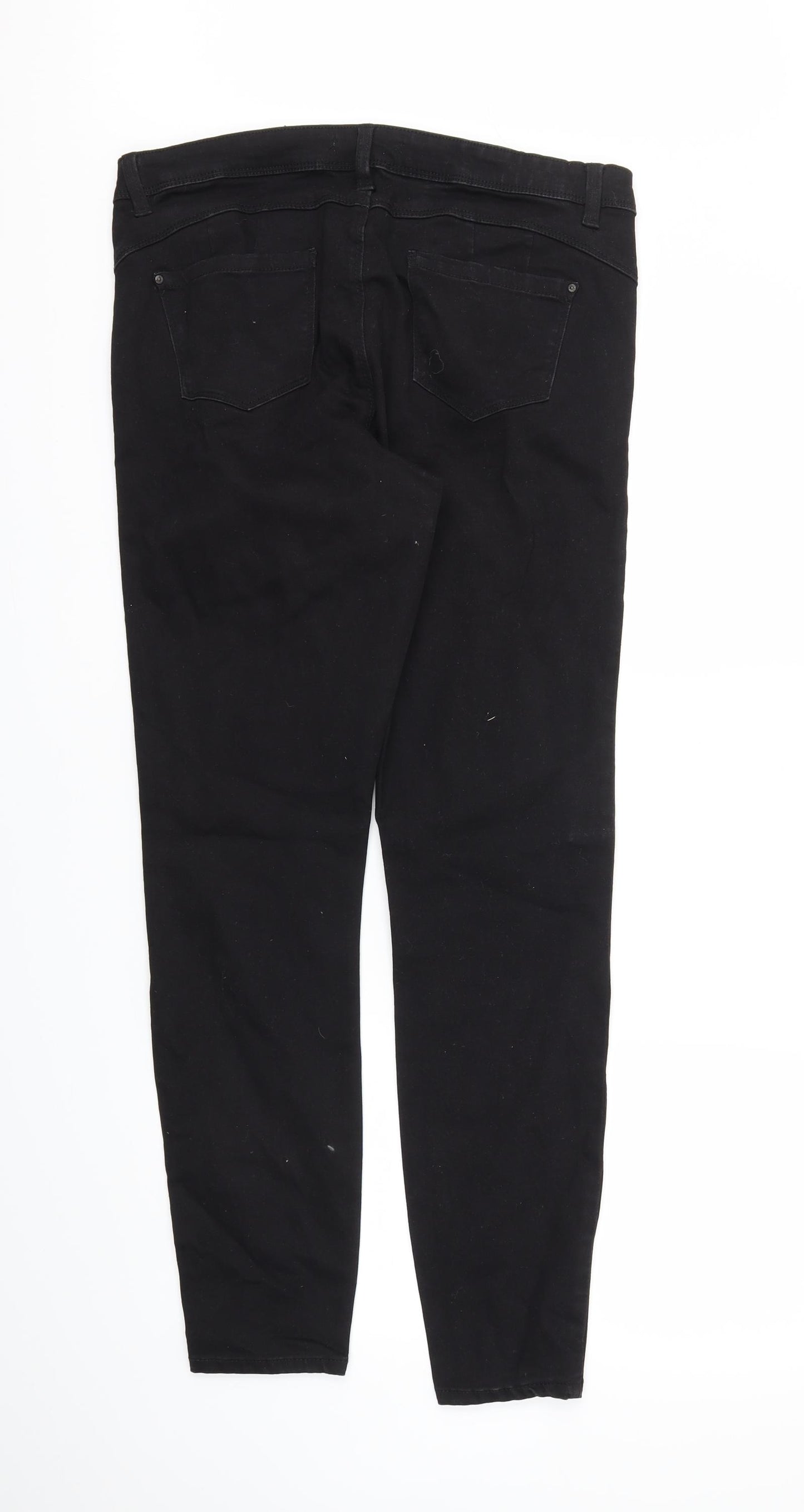 DENIM &CO  Womens Black   Skinny Jeans Size 16 L29 in