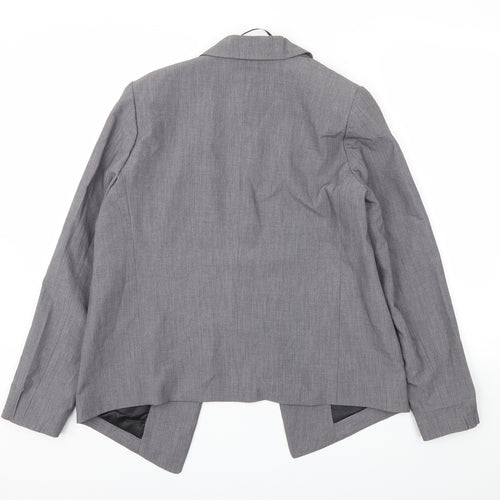 Boohoo Womens Grey   Jacket Blazer Size M
