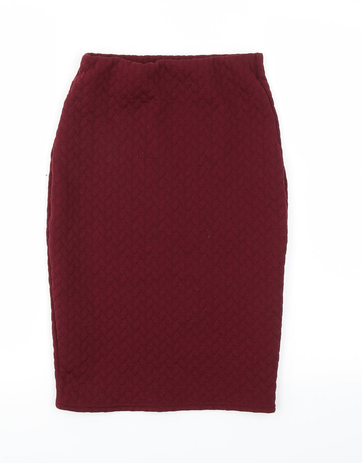 Blonde & Blonde  Womens Purple   A-Line Skirt Size 8
