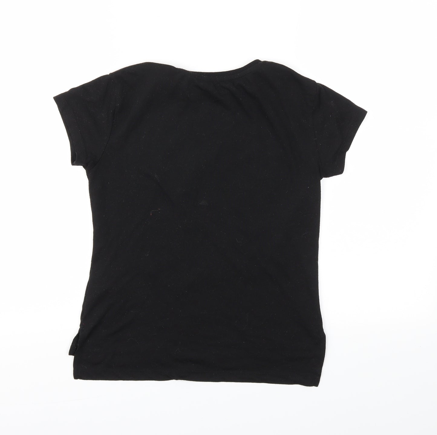 MISS Girls Black   Basic T-Shirt Size 9-10 Years