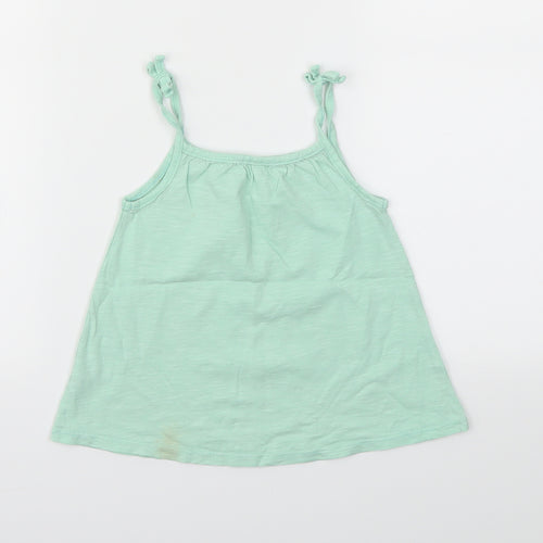 George Girls Green   Basic T-Shirt Size 3-4 Years