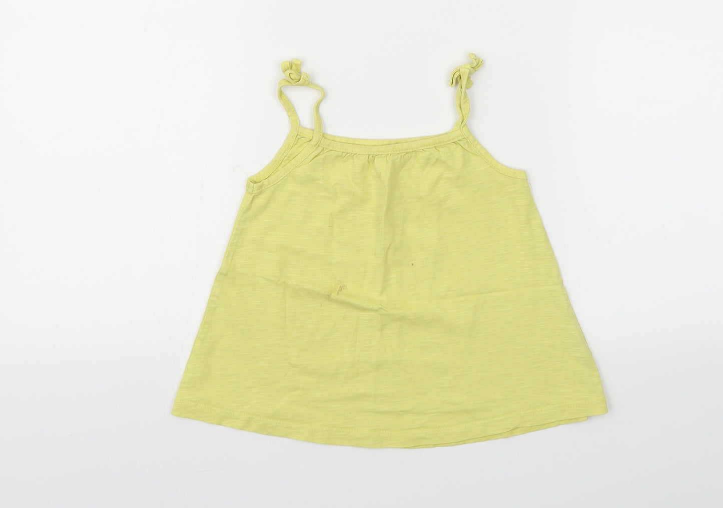 George Girls Yellow   Basic T-Shirt Size 3-4 Years