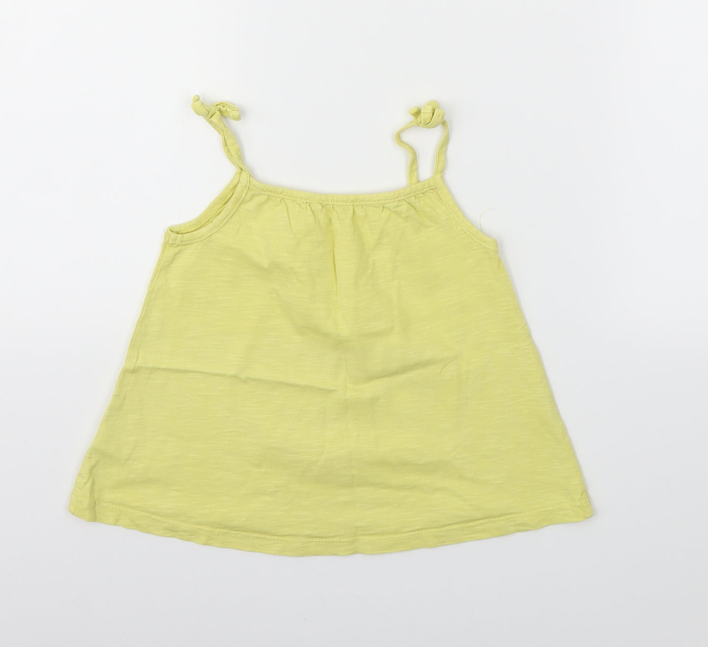 George Girls Yellow   Basic T-Shirt Size 3-4 Years