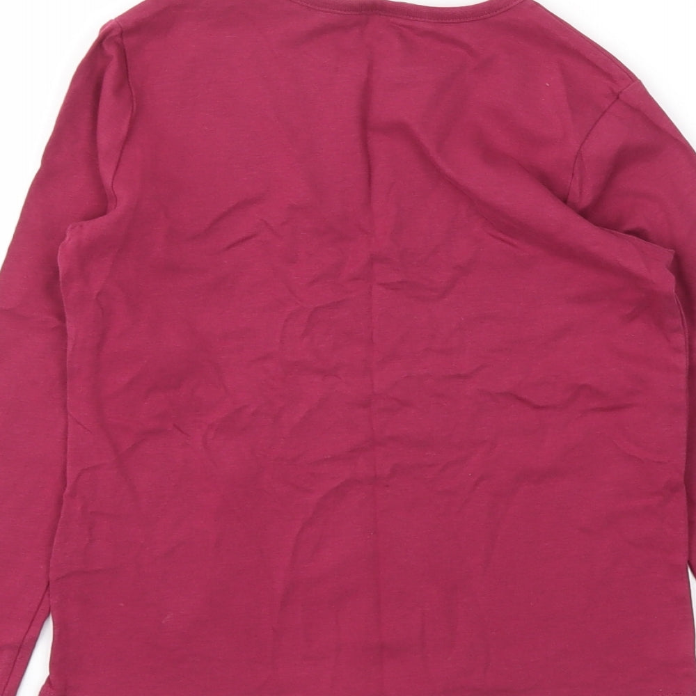 George Girls Purple   Basic T-Shirt Size 7-8 Years