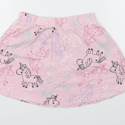 George Girls Pink Animal Print  Flare Skirt Size 5-6 Years