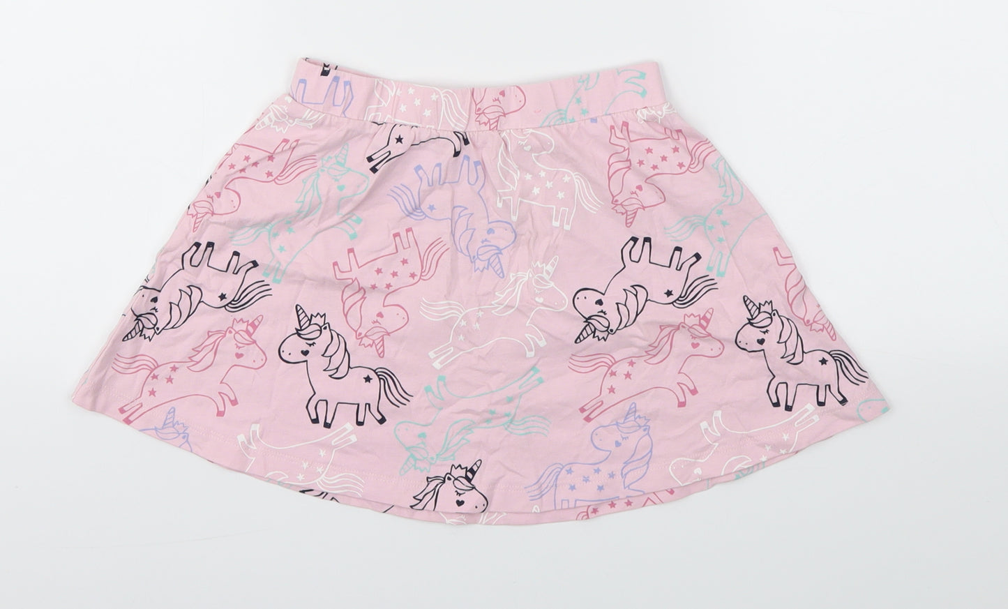 George Girls Pink Animal Print  Flare Skirt Size 5-6 Years