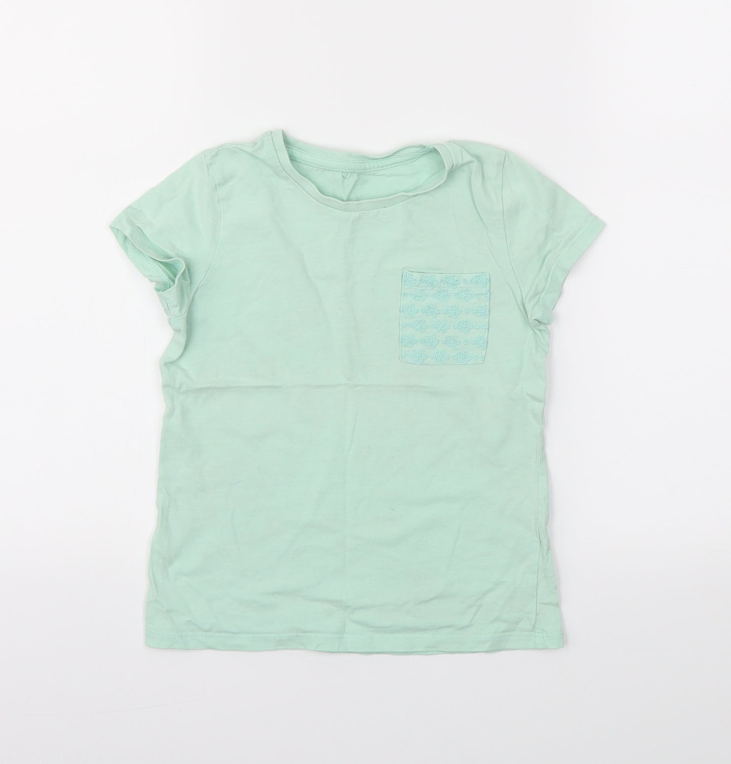 George Girls Green   Basic T-Shirt Size 5-6 Years