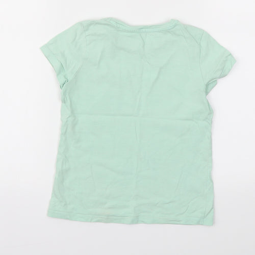 George Girls Green   Basic T-Shirt Size 5-6 Years