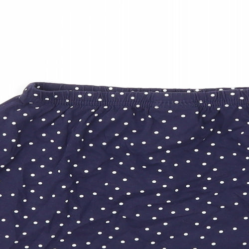 Topolino Girls Blue Polka Dot  Flare Skirt Size 4-5 Years
