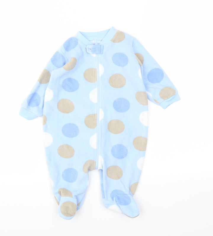 Matalan Blue Polka Dot Babygrow One-Piece Size 3-6 Months