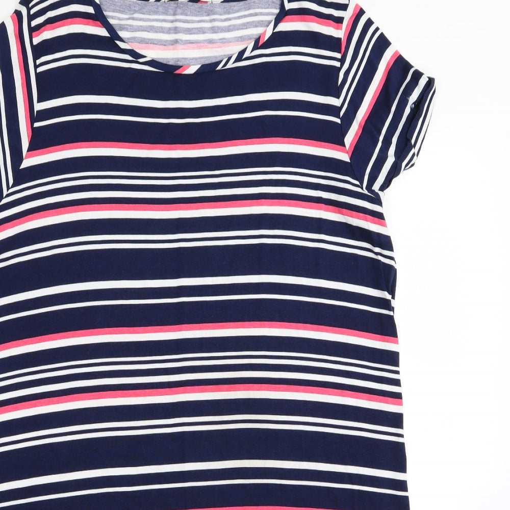 Asda George Womens Multicoloured Striped  Top Dress Size 20