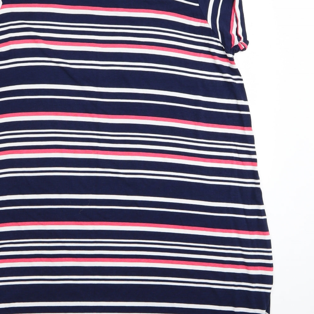 Asda George Womens Multicoloured Striped  Top Dress Size 20