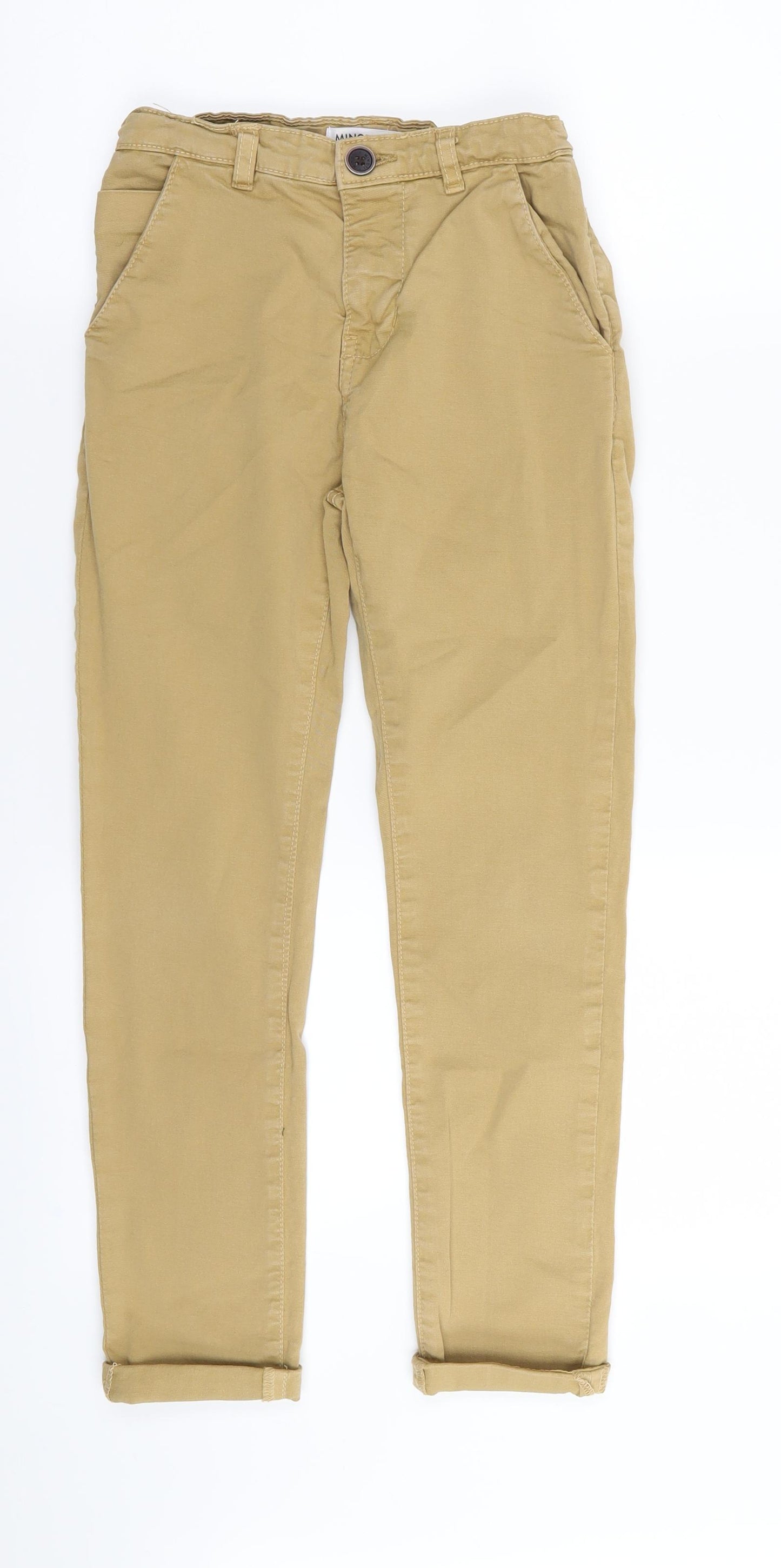 Minoti Boys Beige   Chino Trousers Size 7-8 Years