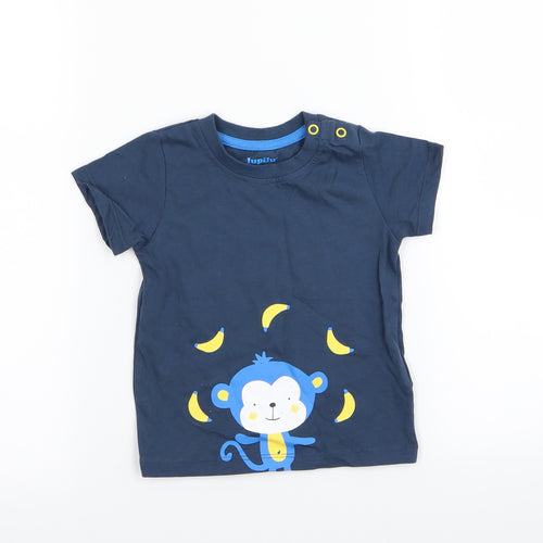 inpilu Boys Blue   Basic T-Shirt Size 6-9 Months