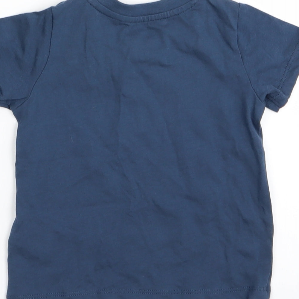 inpilu Boys Blue   Basic T-Shirt Size 6-9 Months