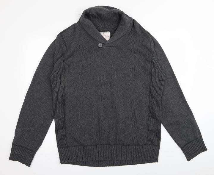 TU Mens Grey Pullover Jumper Size L