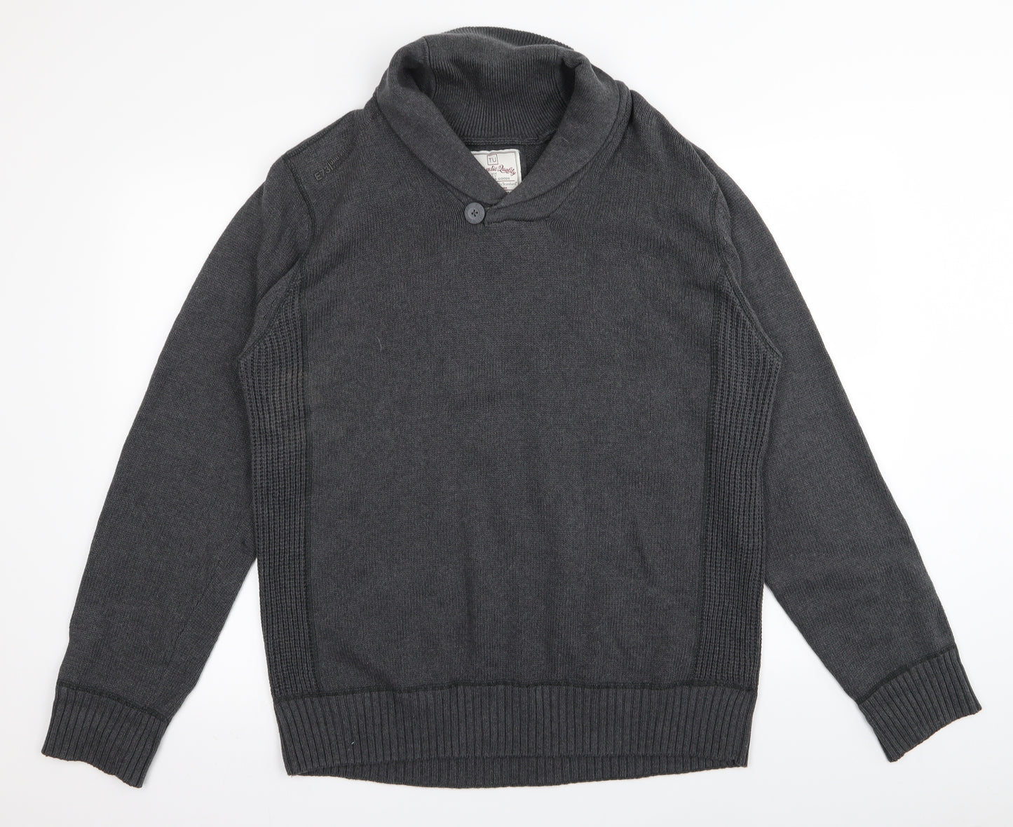 TU Mens Grey   Pullover Jumper Size L