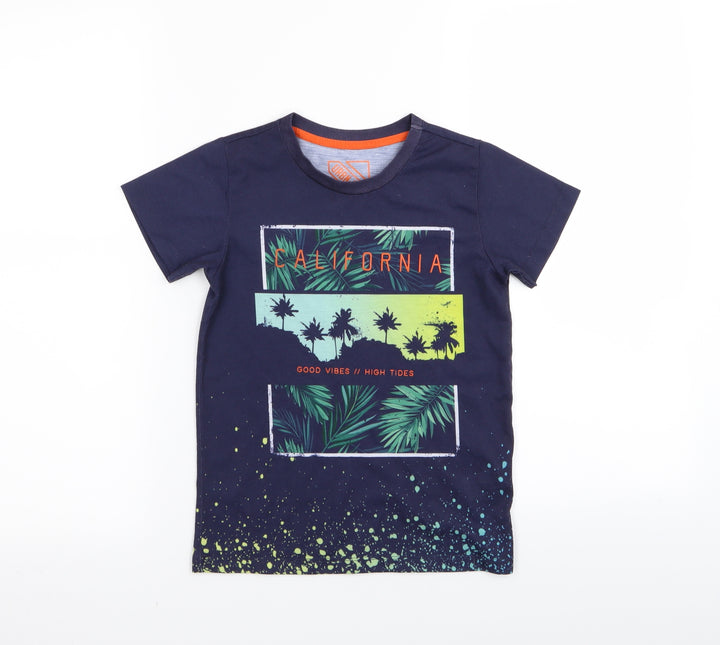urban dept Boys Blue Basic T-Shirt Size 7 Years