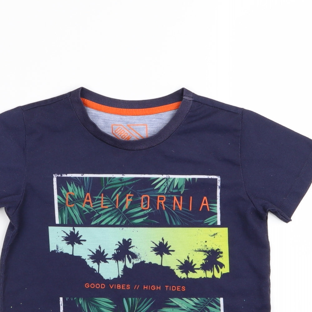 urban dept Boys Blue   Basic T-Shirt Size 7 Years