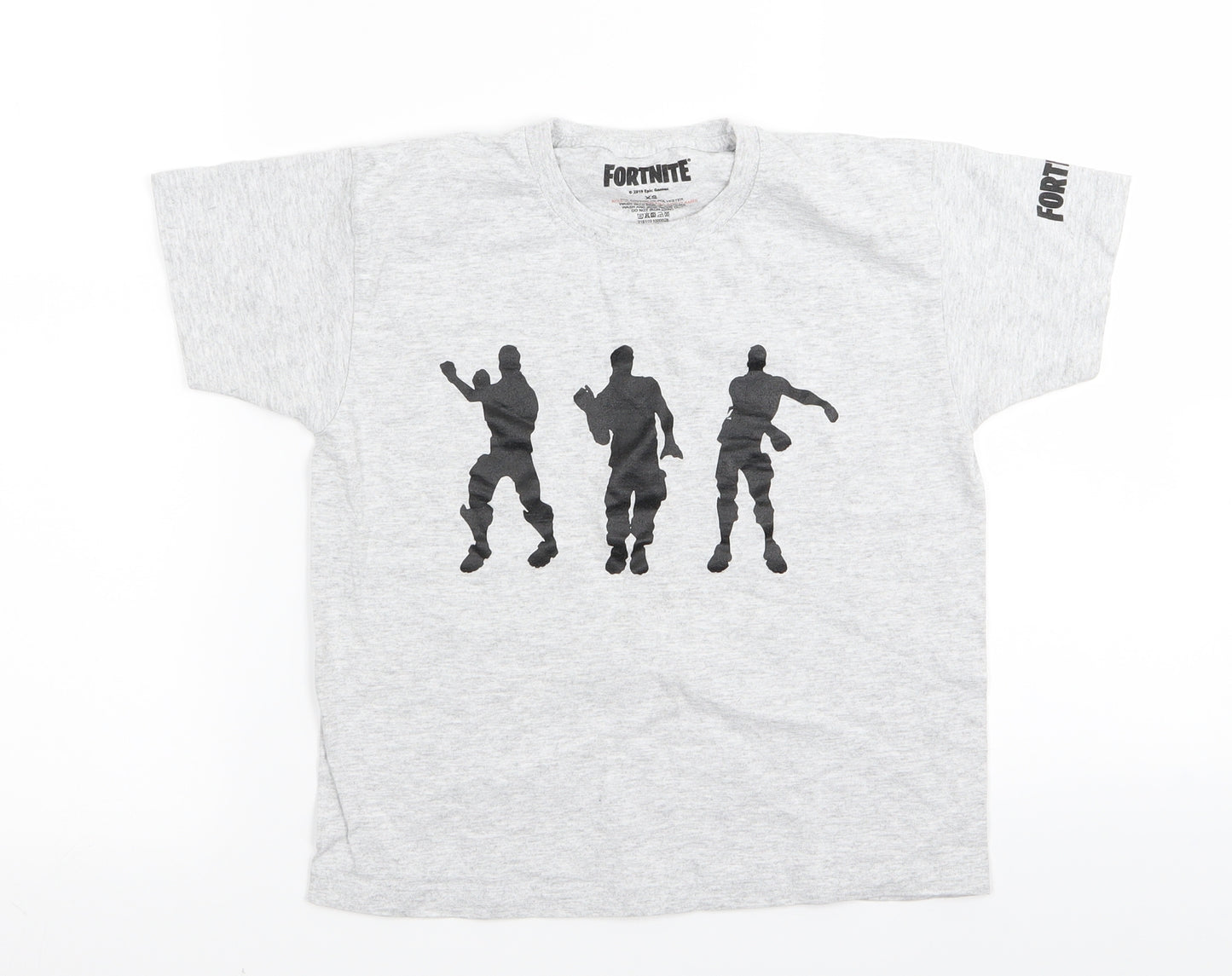 fortnight Boys Grey   Basic T-Shirt Size XS