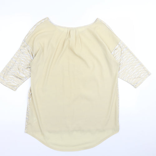 Oasis Womens Gold   Basic T-Shirt Size S