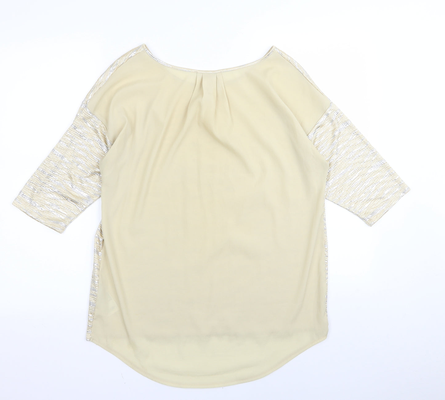 Oasis Womens Gold   Basic T-Shirt Size S