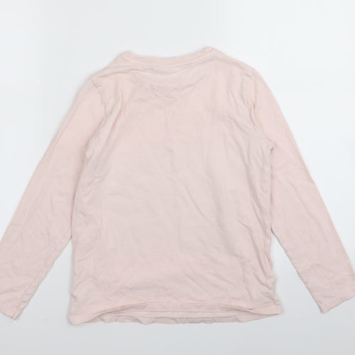 Asda George Girls Pink Solid  Top Pyjama Top Size 9-10 Years
