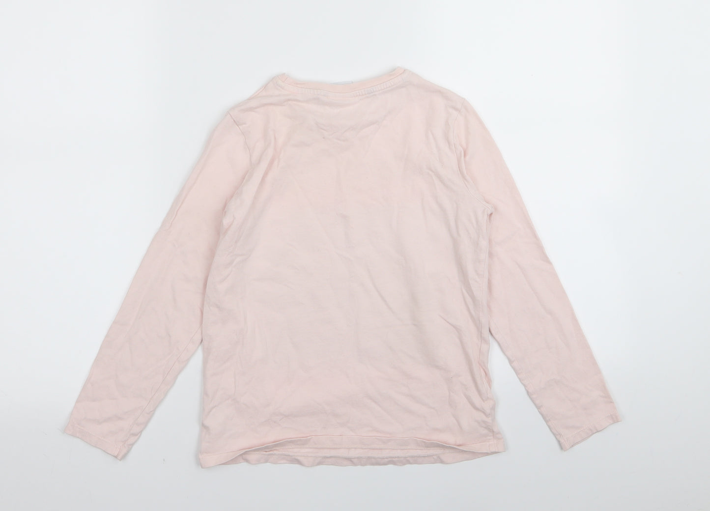Asda George Girls Pink Solid  Top Pyjama Top Size 9-10 Years