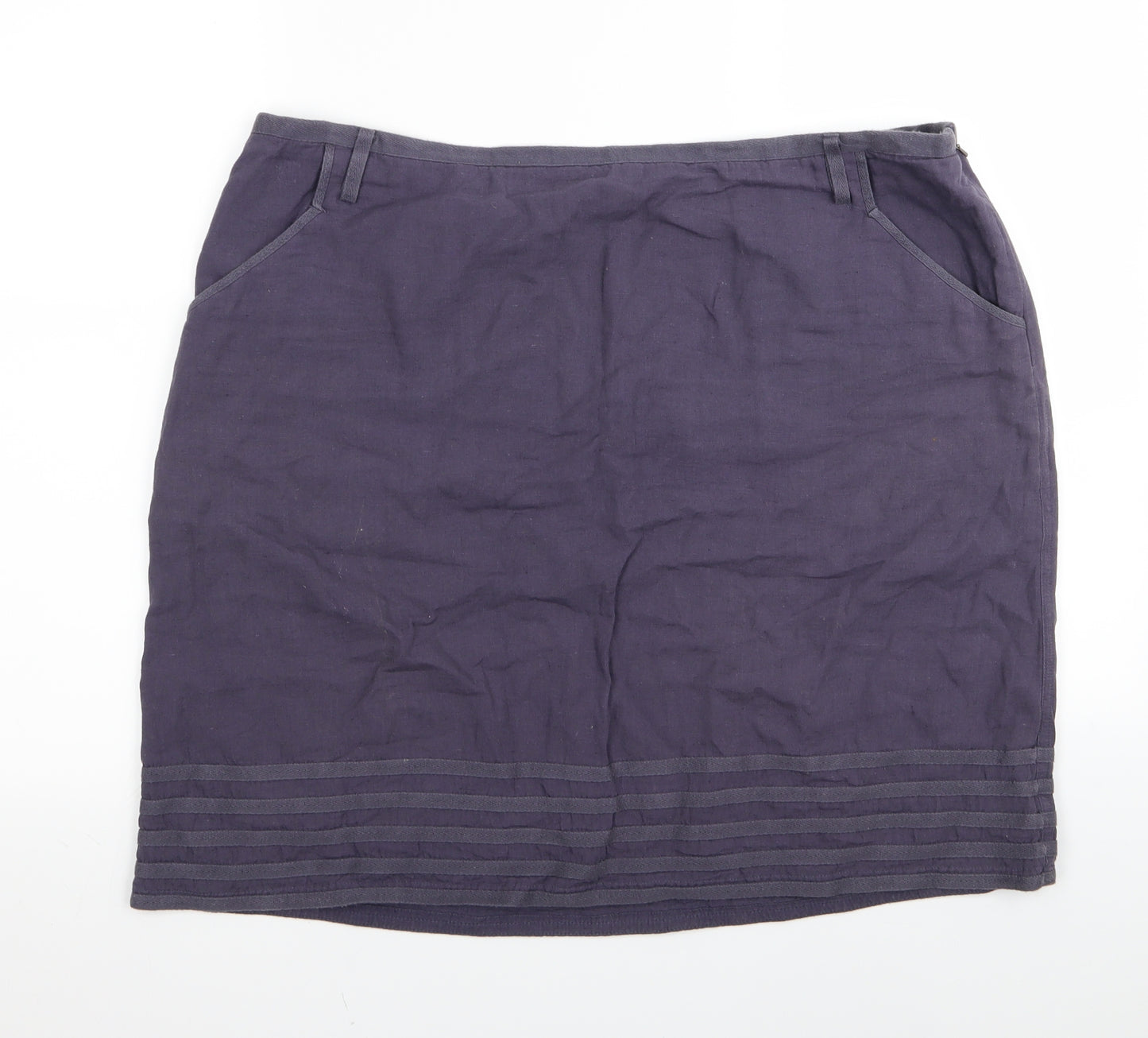 White Stuff Womens Purple   Mini Skirt Size 18