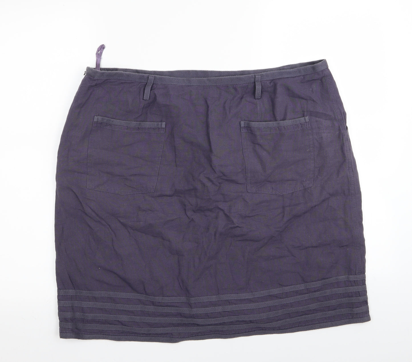 White Stuff Womens Purple   Mini Skirt Size 18