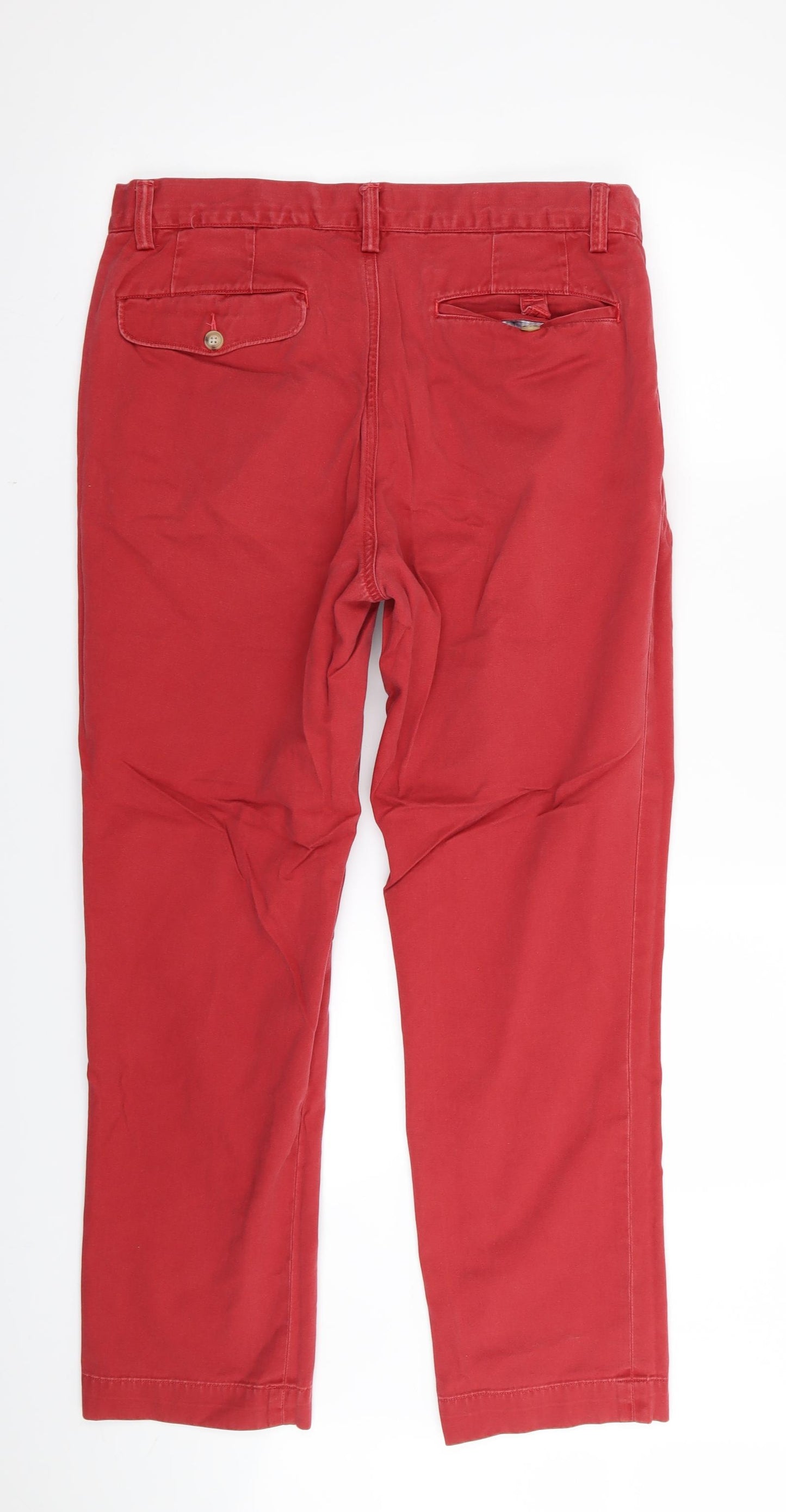 Polo Ralph Lauren Mens Red   Chino Trousers Size 33 L30 in