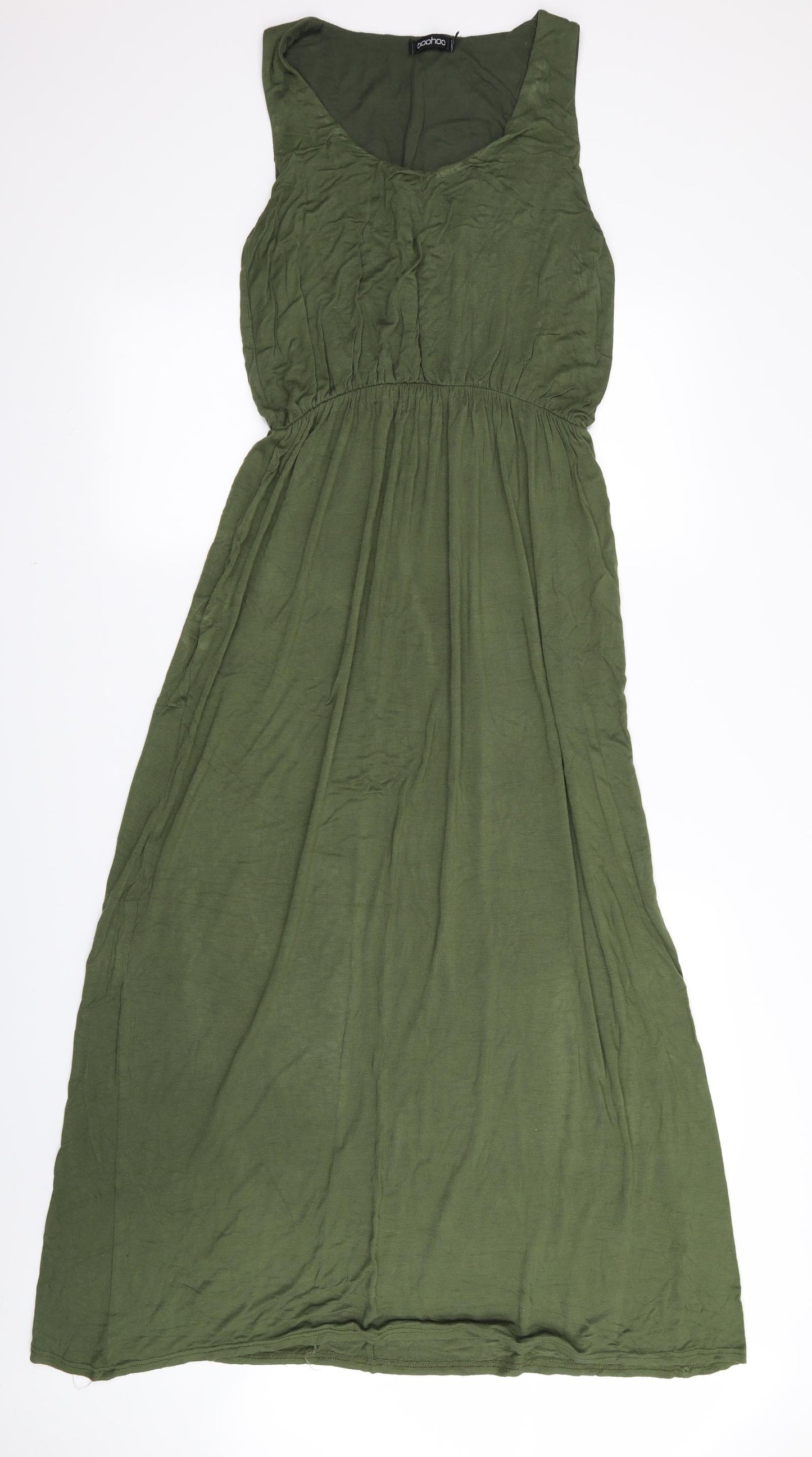 Boohoo Womens Green   Fit & Flare  Size 12