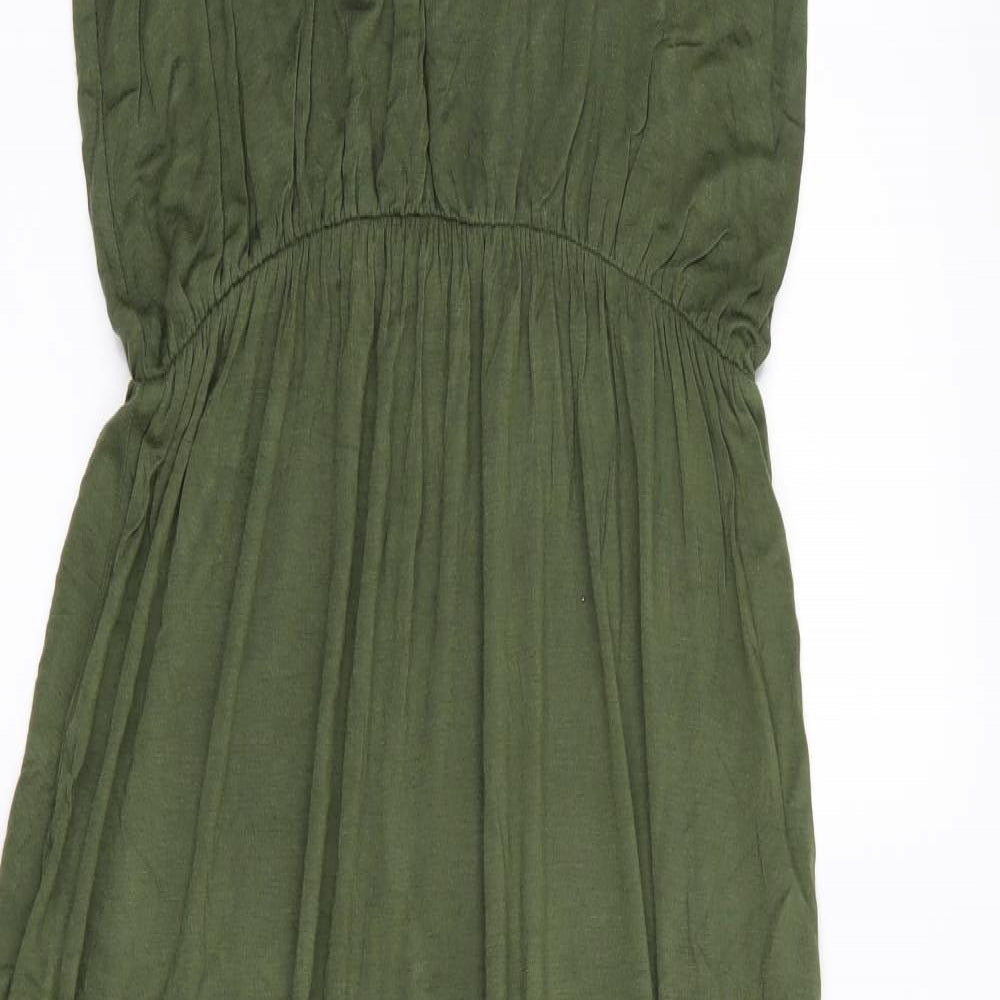 Boohoo Womens Green   Fit & Flare  Size 12