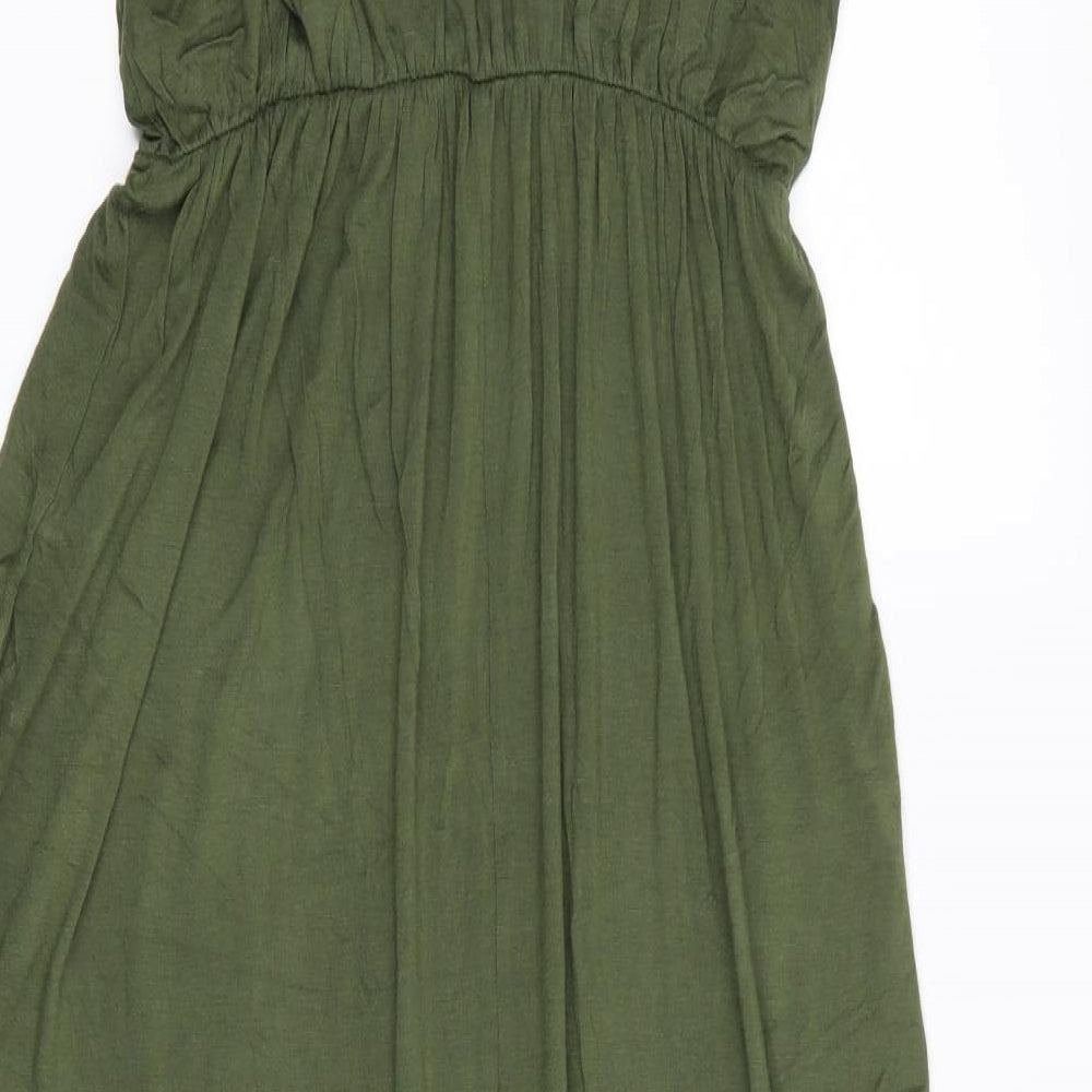 Boohoo Womens Green   Fit & Flare  Size 12