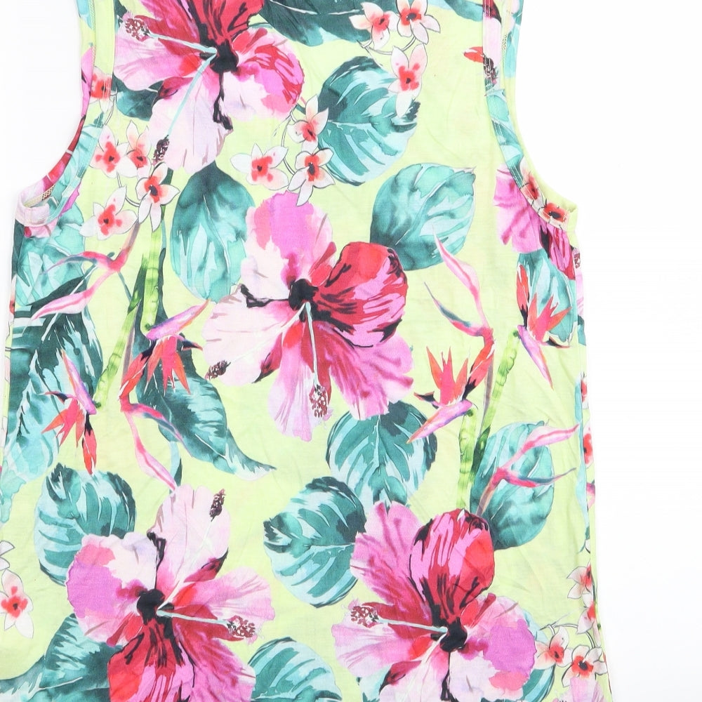 Dorothy Perkins Womens Multicoloured Floral  Basic Tank Size 14