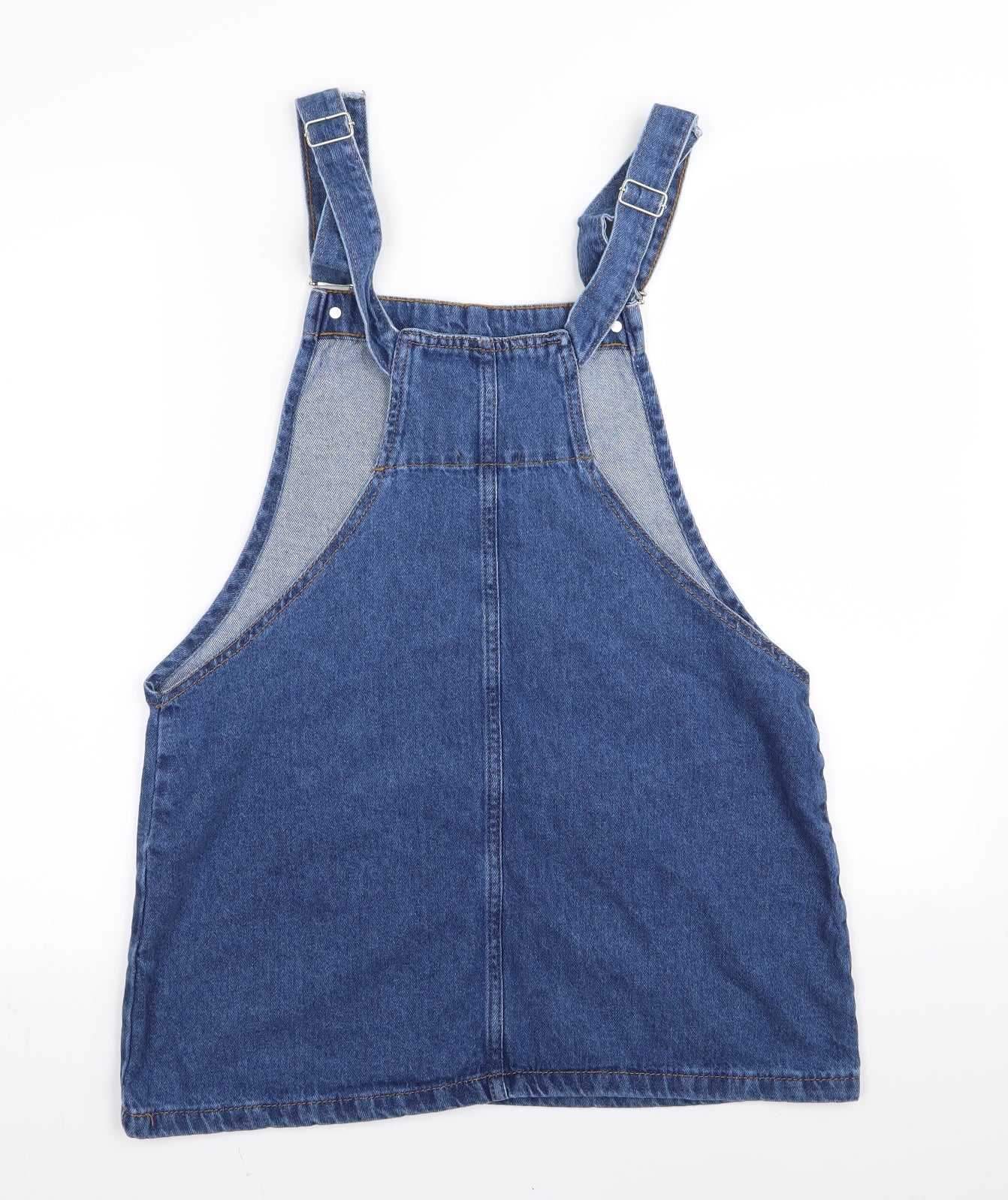 Boohoo Womens Blue   Pinafore/Dungaree Dress  Size 12