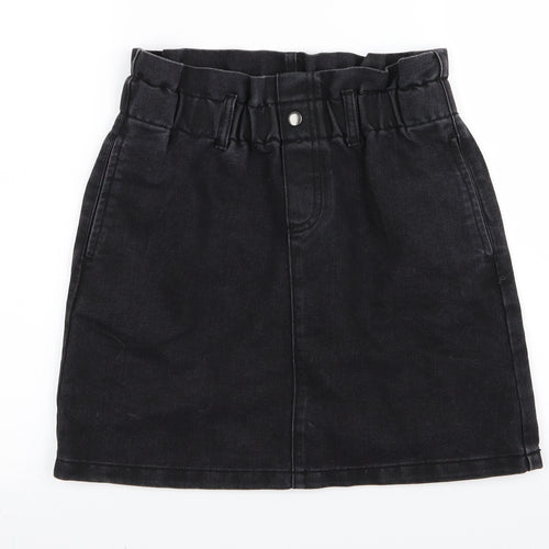 Noisy may Womens Black  Denim Mini Skirt Size M
