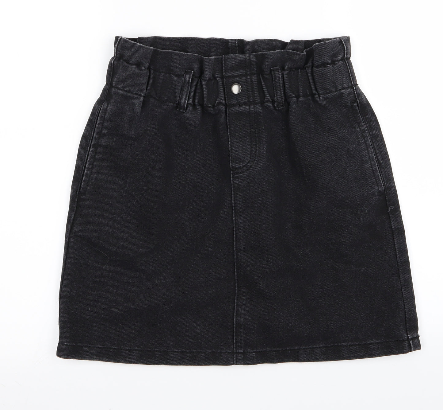 Noisy may Womens Black  Denim Mini Skirt Size M